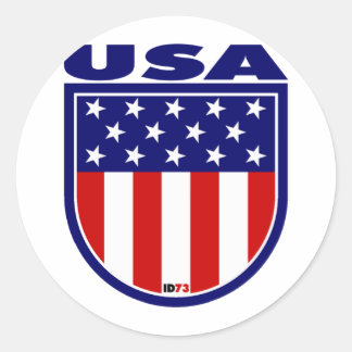 STICKER ROND USA