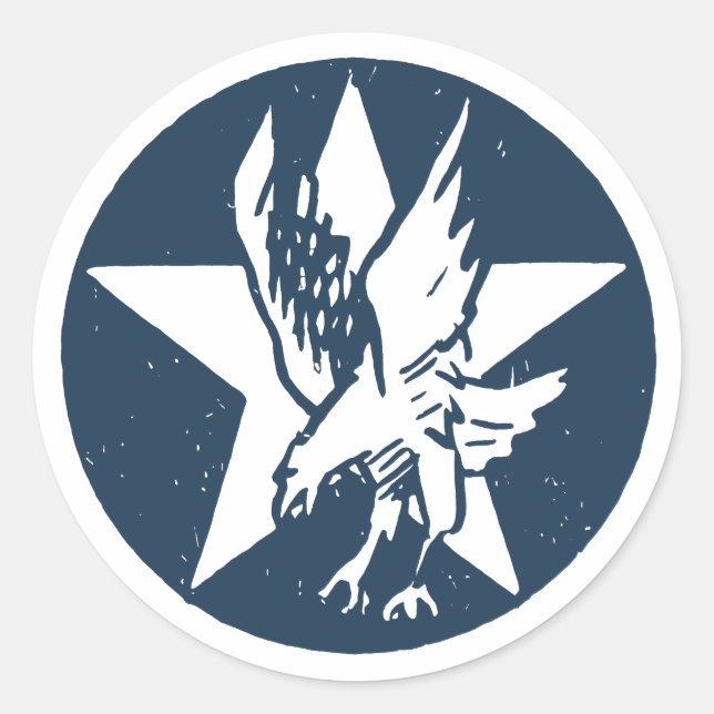 Sticker Rond USA Fighting Squadron Insignia (Devant)