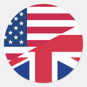 Sticker Rond usa uk