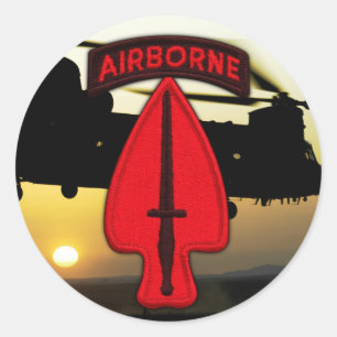 Sticker Rond USASOC Special ops vétérans