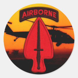 Sticker Rond USASOC Special ops vétérans