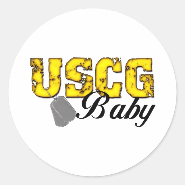 Sticker Rond uscg99baby (Devant)