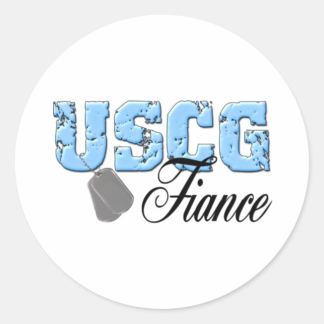Sticker Rond uscg99fiance2 (Devant)