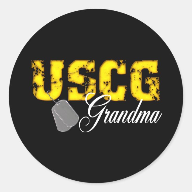 Sticker Rond uscg99grandmablk (Devant)