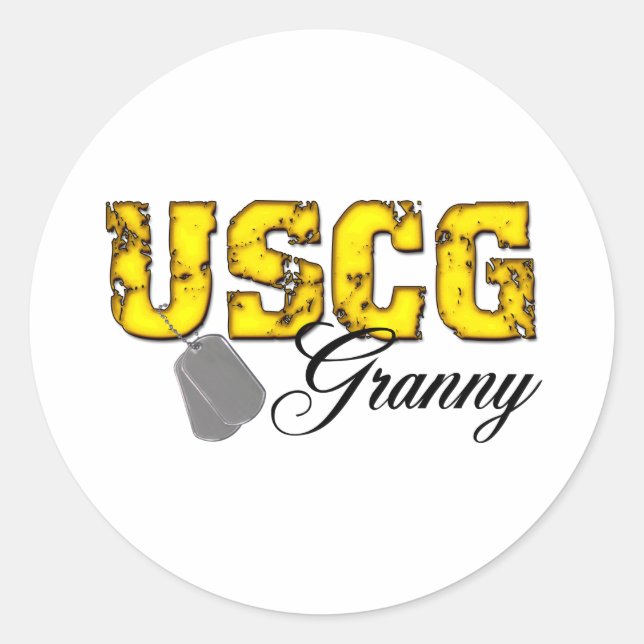 Sticker Rond uscg99granny (Devant)