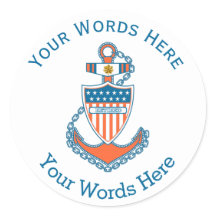 USCG Retraité Capitaine de corvette Ancre personna