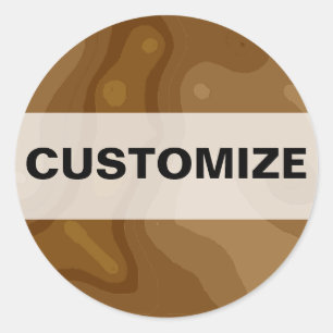 Sticker Rond Usine de chocolat