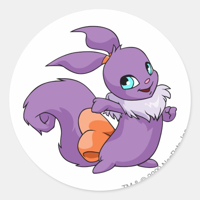 Sticker Rond Usul Purple (Devant)