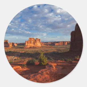 Sticker Rond Utah, parc national des Arches, formations rocheus