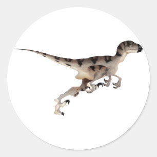 Sticker Rond Utahraptor