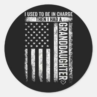 Sticker Rond Utilisé pour être en charge avait une petite-fille