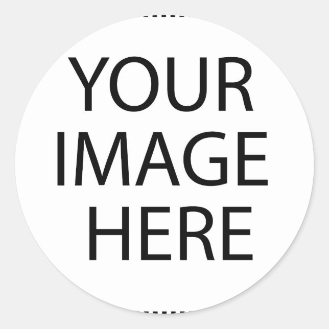 Sticker Rond Utiliser votre image ou logo (Devant)