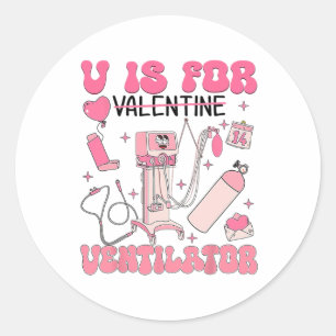 Sticker Rond V Est Pour Vent Valentine Respiratory Therapist He