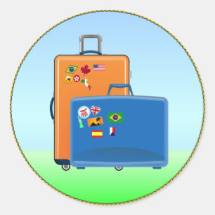 Sticker Rond Vacances