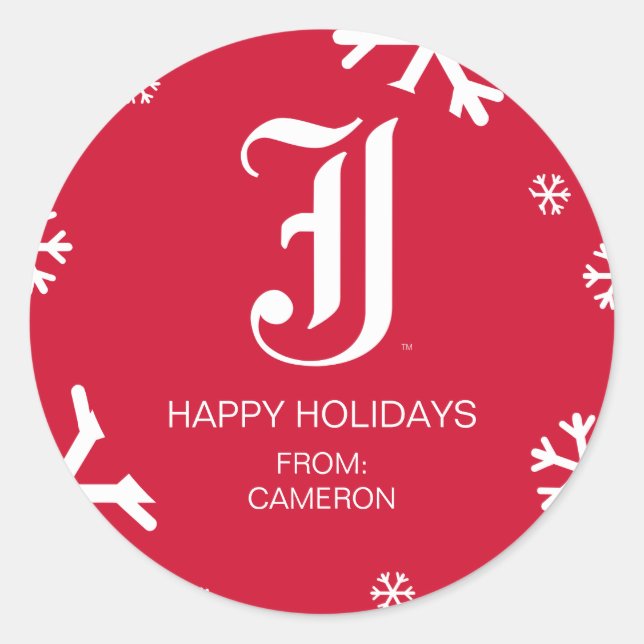 Sticker Rond Vacances à l'Université d'État de Jacksonville (Devant)