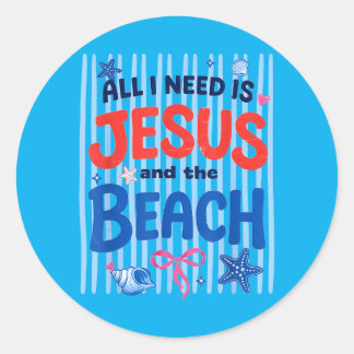 Sticker Rond Vacances au soleil