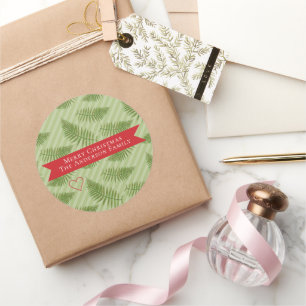 Sticker Rond Vacances de Noël