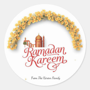 Sticker Rond vacances de Ramadan Kareem