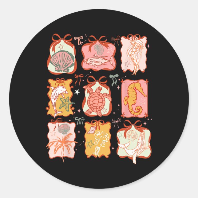 Sticker Rond Vacances d'été Hawaii Bea (Devant)