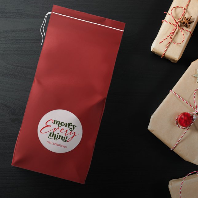 Sticker Rond Vacances Moderne Minimaliste Joyer Tout (Créateur téléchargé)