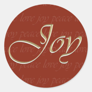 Sticker Rond Vacances rouges de joie