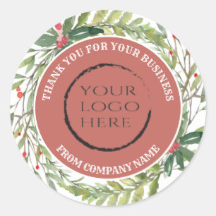 Sticker Rond Vacances sainte couronne merci logo personnalisé