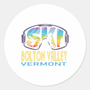 Sticker Rond Vacances ski Bolton Valley Vermont