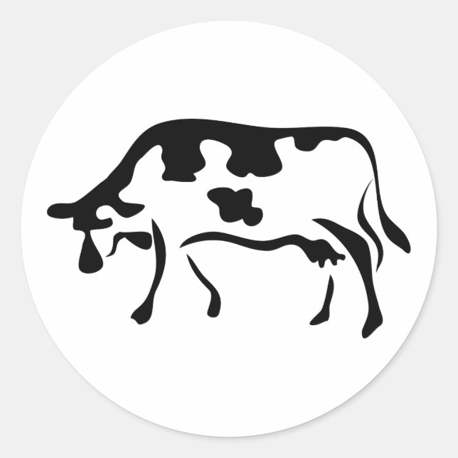 Sticker Rond Vache (Devant)