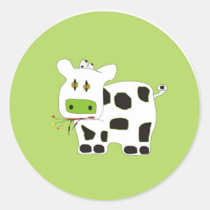 STICKER ROND VACHE
