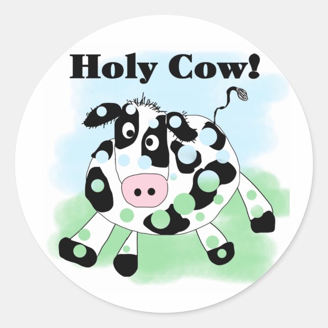 Sticker Rond Vache (Devant)