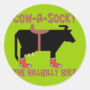 Sticker Rond Vache A Socky