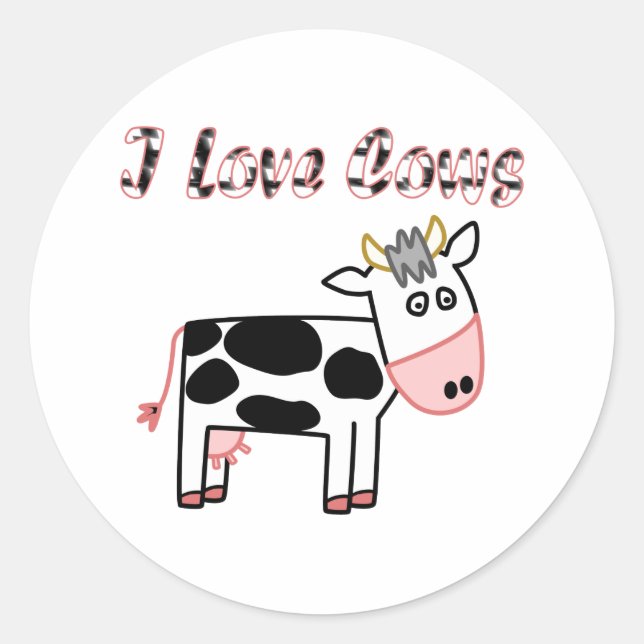Sticker Rond Vaches (Devant)