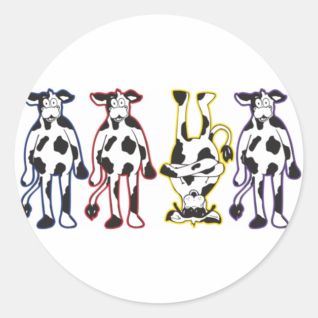 Sticker Rond vaches (Devant)