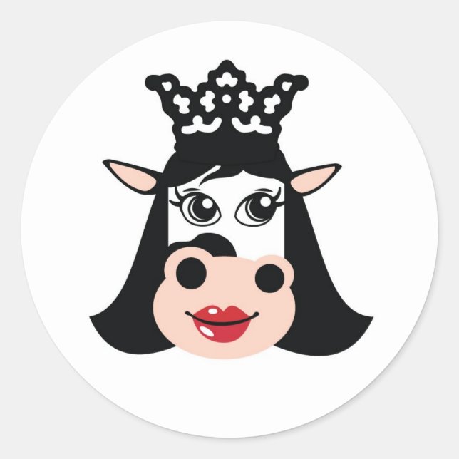 Sticker Rond Vaches à vis (Devant)