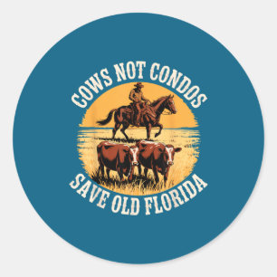 Sticker Rond Vaches Pas Condos Sauvent Ancien