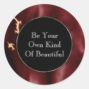 Sticker Rond Vachette rouge profonde du sud-ouest