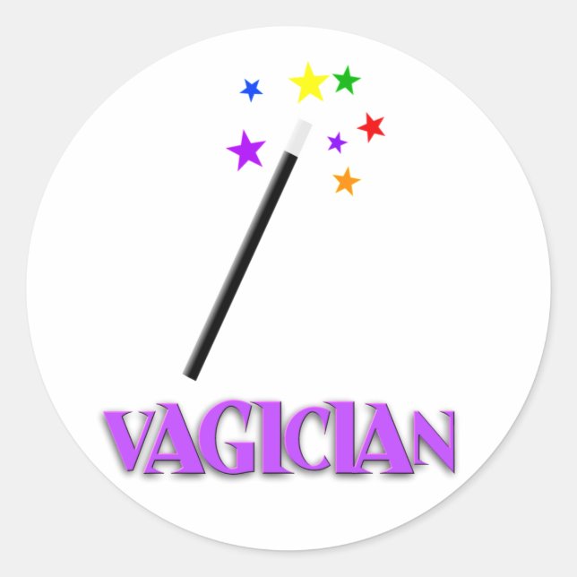 Sticker Rond Vagicien (Devant)