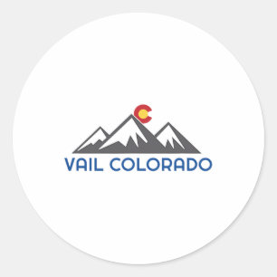 Sticker Rond Vail, Colorado Rocheuse
