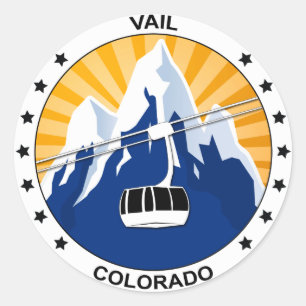 Sticker Rond Vail le Colorado