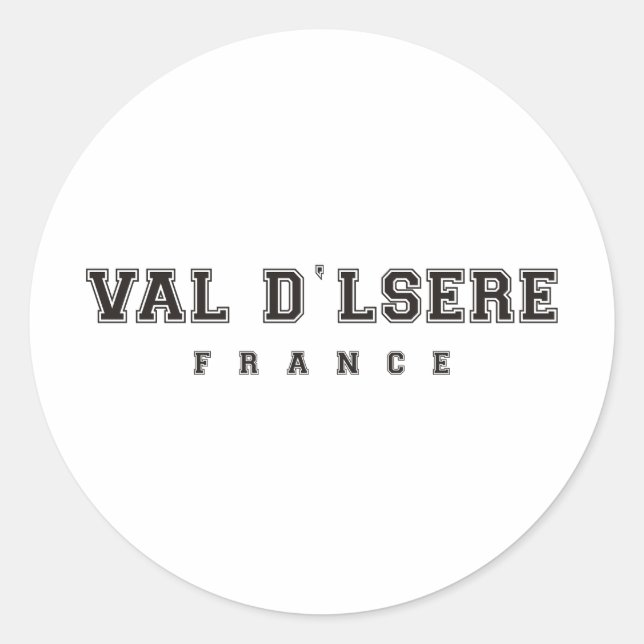 Sticker Rond Val dlsere France (Devant)