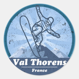 Sticker Rond Val Thorens Station de ski - Snowboard