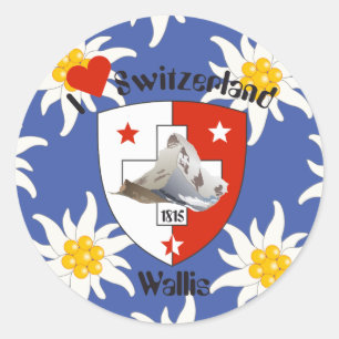 Sticker Rond Valais Suisse