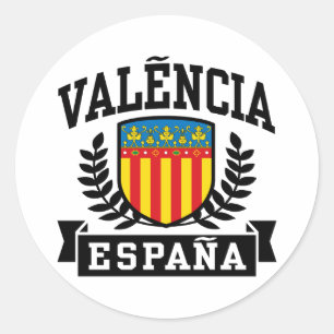 Sticker Rond Valencia Espana
