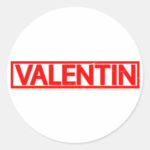 Sticker Rond Valentin Stamp