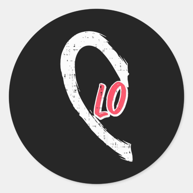 Sticker Rond Valentines Day Matching Love Lo Heart Cute Couple  (Devant)