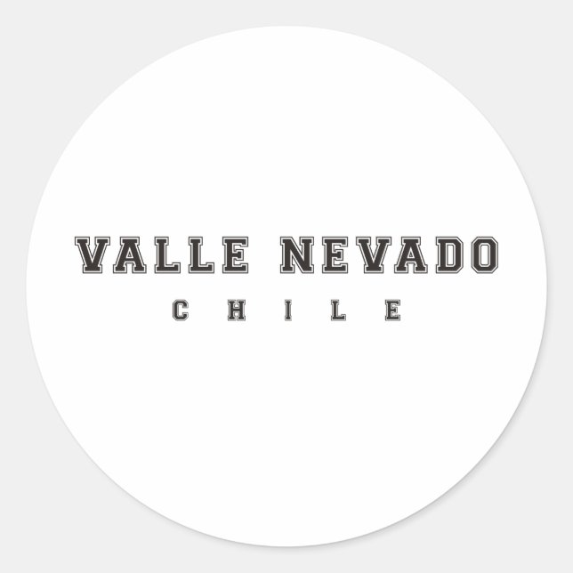 Sticker Rond Valle Nevado Chili (Devant)