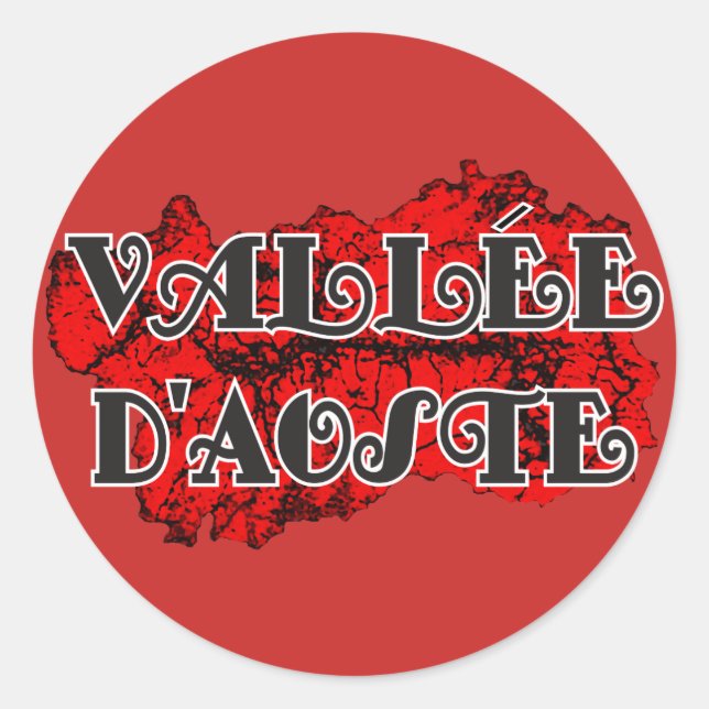 Sticker Rond Vallée d'Aoste (Devant)