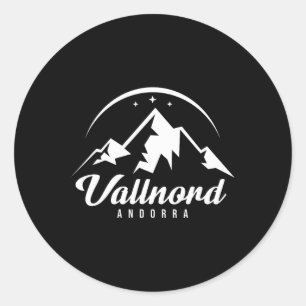 Sticker Rond Vallnord Andorre Station de ski Ski Snowboard