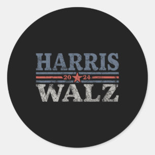 Sticker Rond Valse 2024 Election Kamala Harris Tim Waltz 2024 4