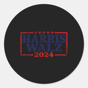 Sticker Rond Valse 2024 Election Kamala Harris Tim Waltz 2024 5